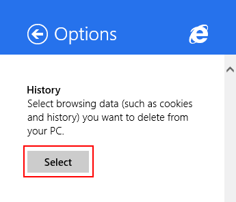 Internet Explorer, Windows 8.1, アプリ, 削除, 閲覧履歴, データ