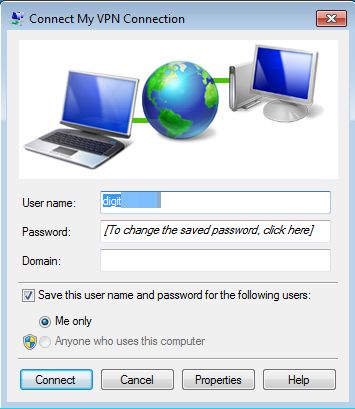 VPN、作成、接続、切断、サーバー、Windows 7