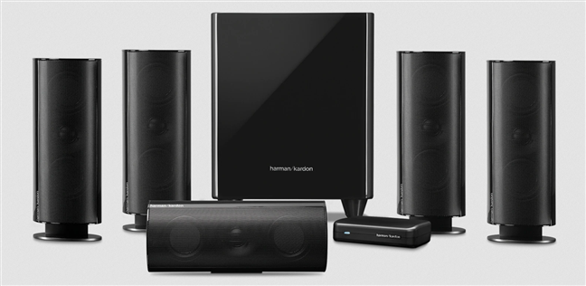 Harman Kardon HKTS 65: ワイヤレス サブウーファーを備えたホーム シアター スピーカー システム