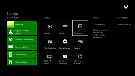 Xbox One、インスタント ログイン、自動、ログイン