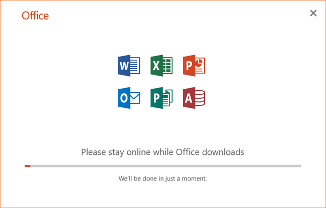 Office 365 64 ビットのインストーラーの実行