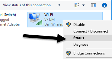 Wi-Fi ステータス