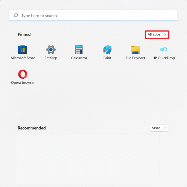 [スタート]メニューの[すべてのアプリ]オプションをクリックします。  Windows 11 でアプリをタスク バーにピン留めする方法