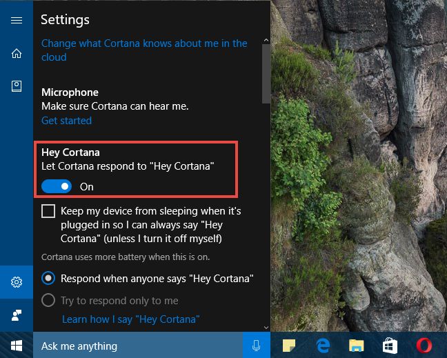 Windows 10、Cortana、ロック画面、有効化、使用