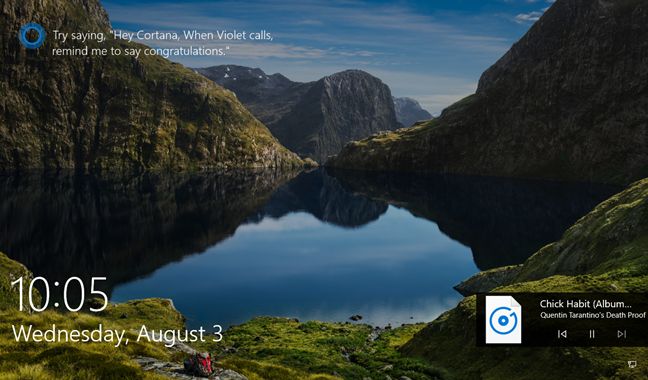 Windows 10、Cortana、ロック画面、有効化、使用