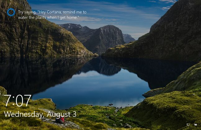 Windows 10、Cortana、ロック画面、有効化、使用