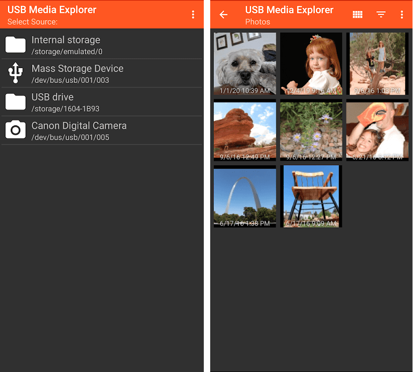 Nexus Media Importer の使用