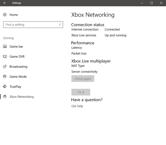 Xbox ネットワーク、Windows 10