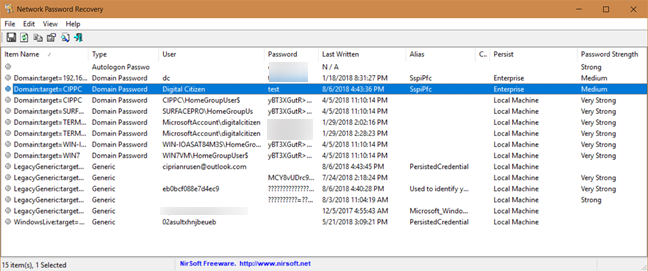 ネットワーク パスワードの回復、ネットパス、Windows