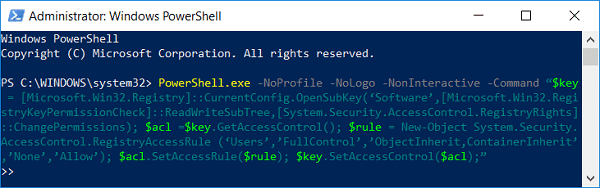 PowerShell を使用してアクセス許可を付与する