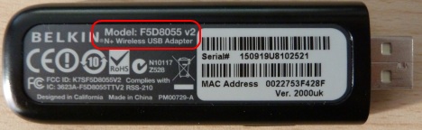 USB ワイヤレス ネットワーク アダプタ