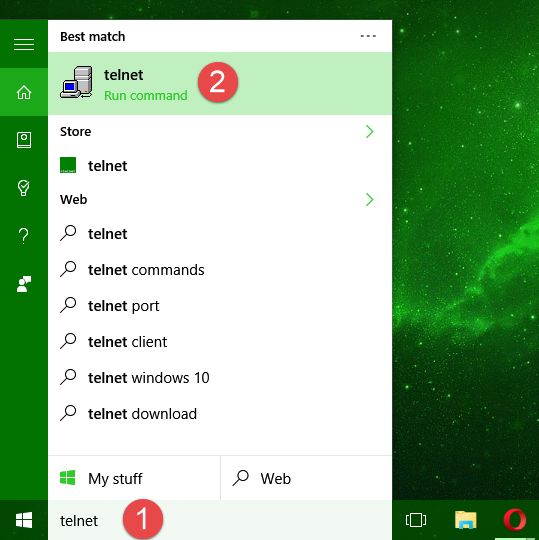 Telnet クライアント、インストール、開始、コマンド、接続、サーバー、切断、Windows