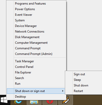 シャットダウン、再起動、Windows 8、Windows 8.1