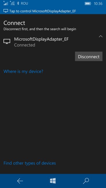 Windows 10 Mobile、Continuum、Microsoft ディスプレイ ドック、ワイヤレス