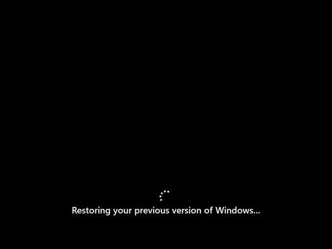 以前のバージョンの Windows を復元する