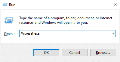 Windows ストア アプリのキャッシュをリセットする wsreset