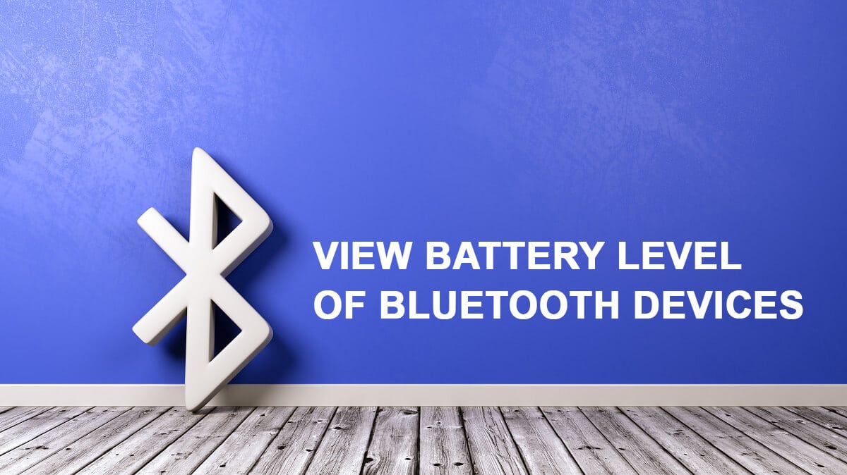 Bluetooth デバイスのバッテリー レベルを表示する