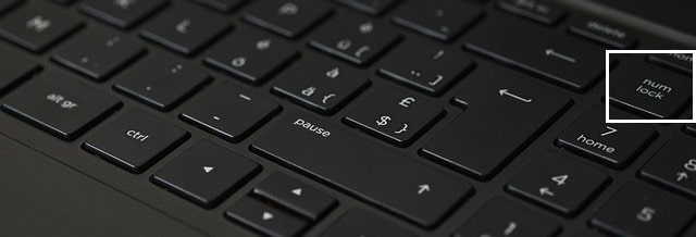 外付けキーボードの Num Lock を無効にする