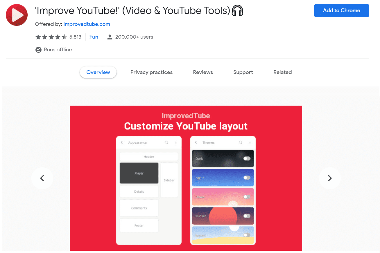 Chrome 拡張機能を使用して古い YouTube レイアウトを復元する