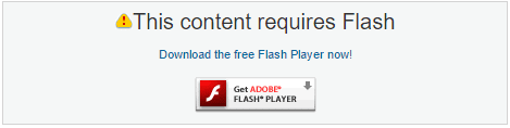 修復 Adob​​e Flash Player を更新する必要があります