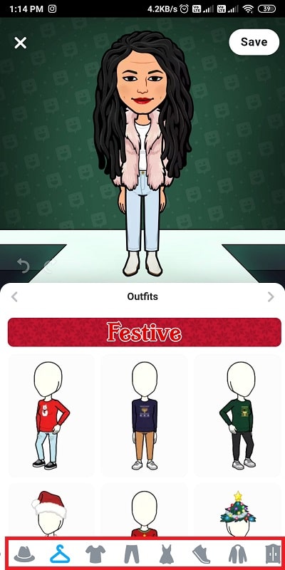 服、靴、帽子、その他のアクセサリーの巨大なワードローブから選択して、服装を変更します。 