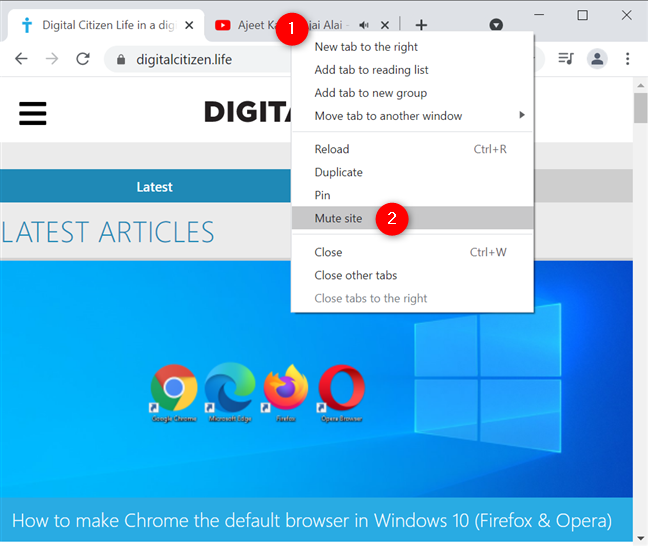 Google Chrome でタブをミュートする方法