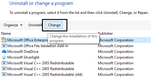 Microsoft Office 365 のクリック スイッチ