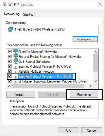 インターネット プロトコル バージョン 4 (TCP IPv4)