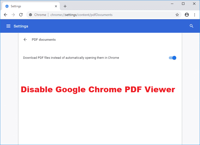 Google Chrome PDF ビューアを無効にする方法