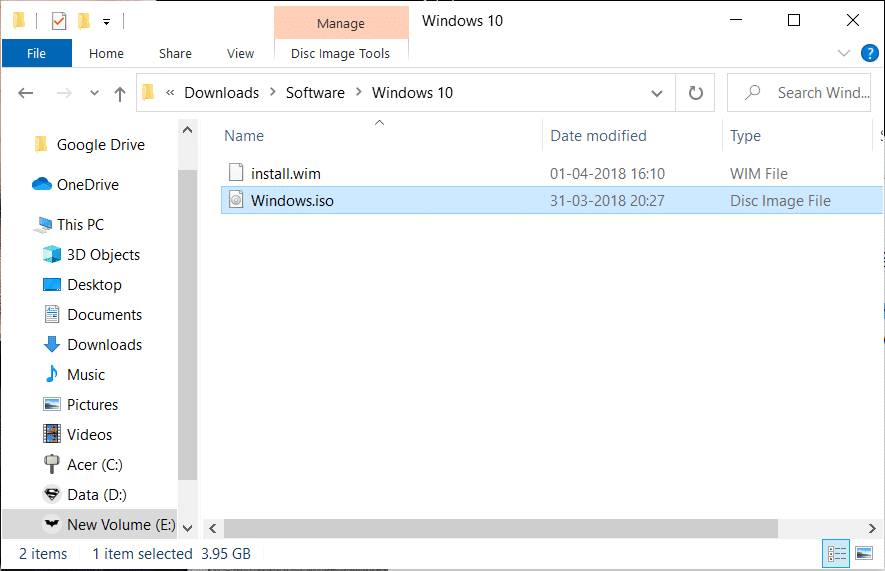 Windows 10 で ISO ファイルをマウントまたはアンマウントする 3 つの方法