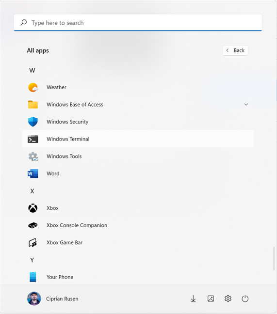 Windows 11 には Windows ターミナルがプリインストールされています
