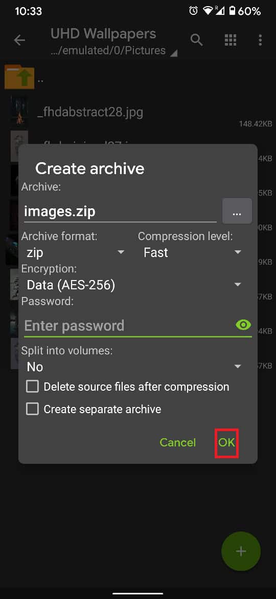 すべての詳細を入力したら、「OK」をタップします。