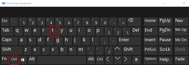 Windows、Linux、または ChromeOS で CTRL+T を押して、新しいタブを開きます