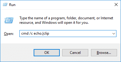 Windows 10 cmd /c echo でクリップボード データを手動でクリアします。 Windows 10 でクリップボードをクリアするショートカットを作成する方法
