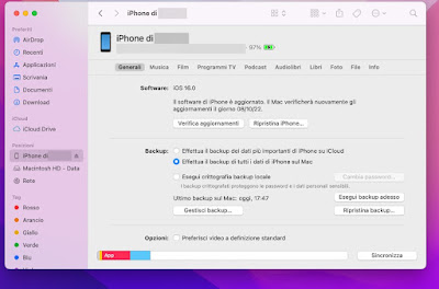Mac からのバックアップ