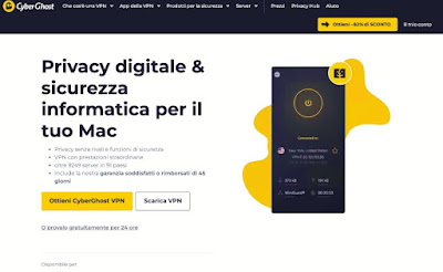 CyberGhost VPN Mac アプリ Mac 用 CyberGhost VPN