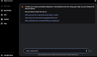 Google Bard プロンプト Google Bard サイト