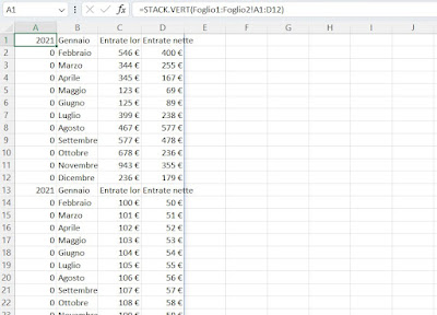 個々の Excel シートを結合する Excelを結合