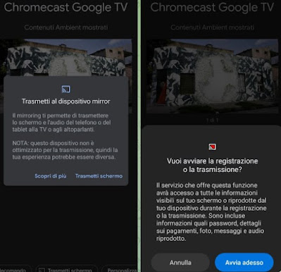 Chromecast プロジェクション