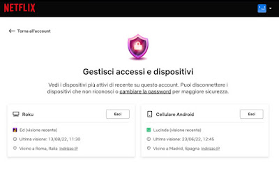 Netflix デバイスを終了する ログインとデバイスを管理する