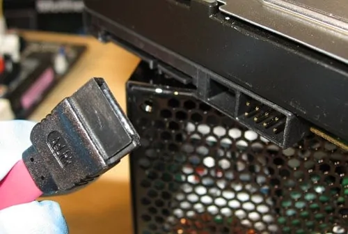 Conexión de cable SATA
