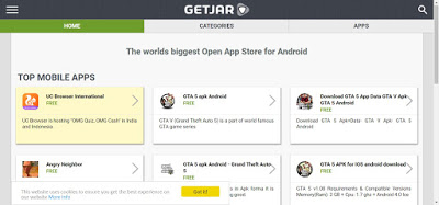 Sitio web GetJar