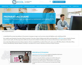 ECDL Sitio web ECDL
