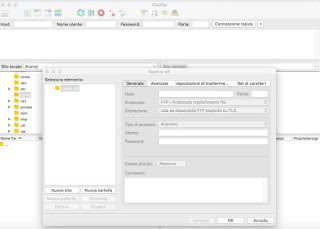 Conexión con FileZilla