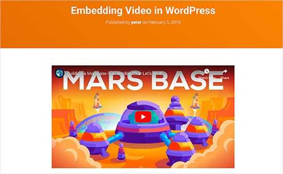 Cómo incrustar fácilmente un video en las publicaciones de su blog de WordPress