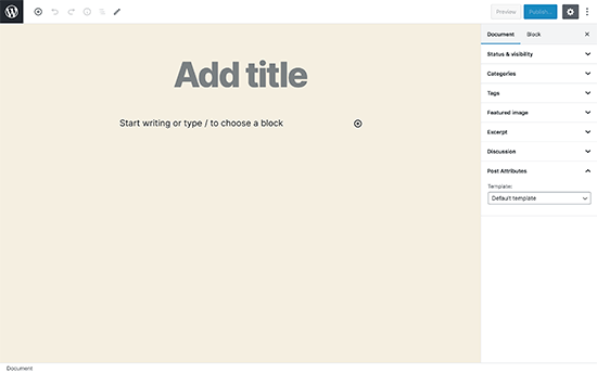 Cómo cambiar el diseño de la pantalla de edición de publicaciones en WordPress