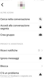 Notifiche contatto iOS