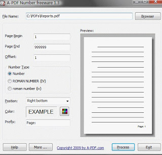 Calendario de números A-PDF Número A-PDF