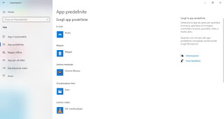Aplicaciones predeterminadas