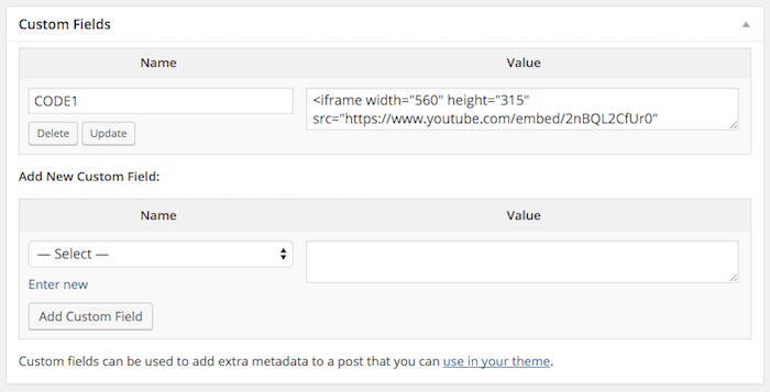 Insertar código en WordPress
